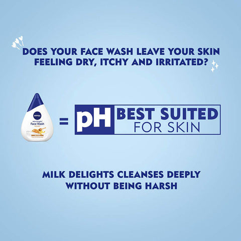 Nivea Milk Delights Face Wash Moisturizing Honey (Dry Skin)