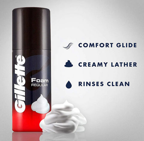 Gillette [Regular] shaving foam 98gm (India)