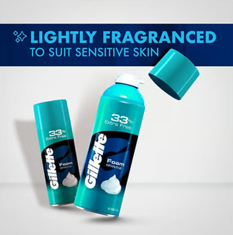 Gillette shave foom [Sensitive] 200ml (india)