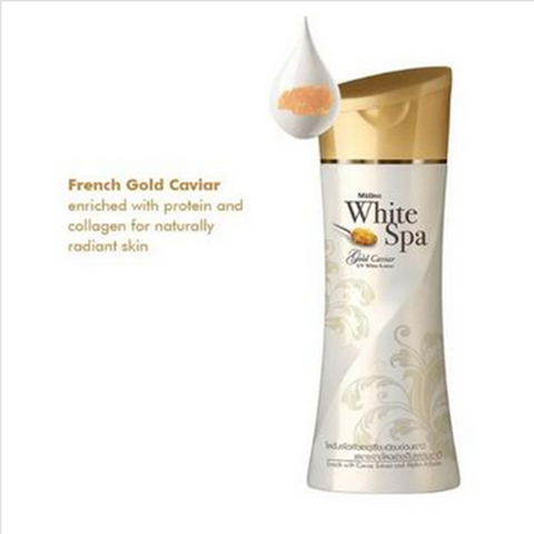 White spa [Gold caviar] body lotion 200ml (Thailand)