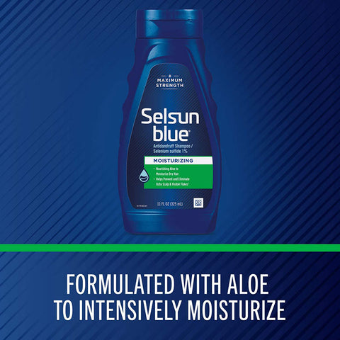 Selsun Blue Moisturizing with Aloe Dandruff Shampoo