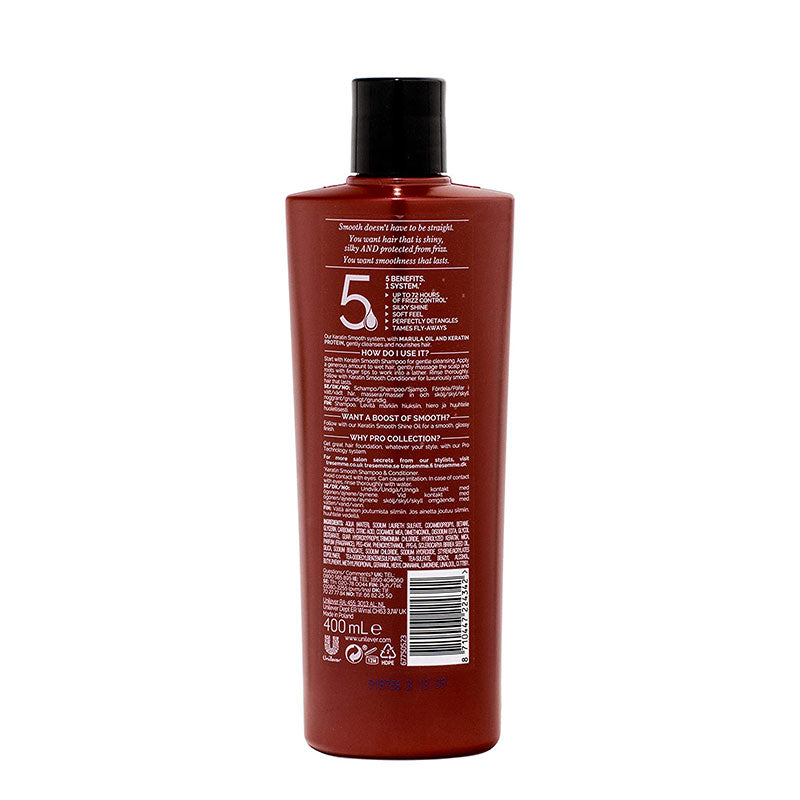 Tresemme Keratin Smooth Shampoo With Marula Oil 400ml Bd