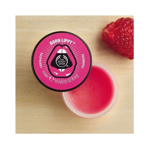 The Body Shop Born Lippy Pot Lip Balm – Raspberry