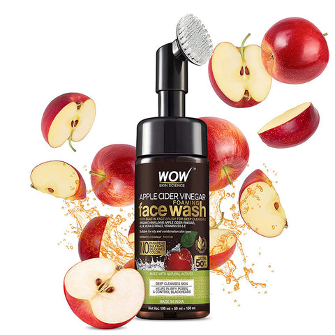 WOW Organic Apple Activated Foaming Face Wash