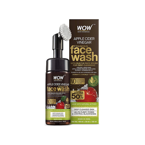 WOW Organic Apple Activated Foaming Face Wash