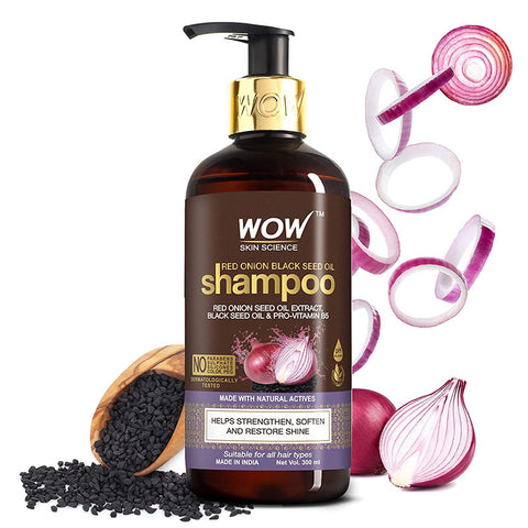 WOW Skin Science Red Onion Black Seed Oil Shampoo