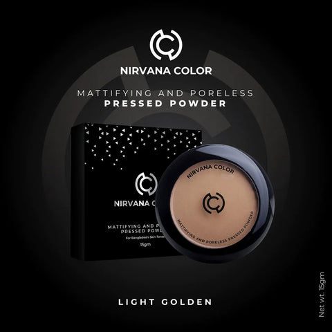 Nirvana Light Golden Pressed Powder 15gm (P.R.C)