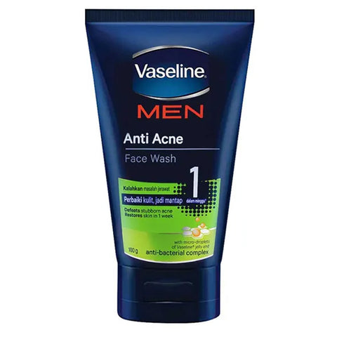 Vaseline men [Anti acne] face wash 100gm (Indonesia)