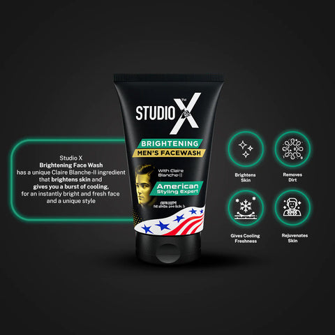 Studio X [Brightening] men's face wash 100ml