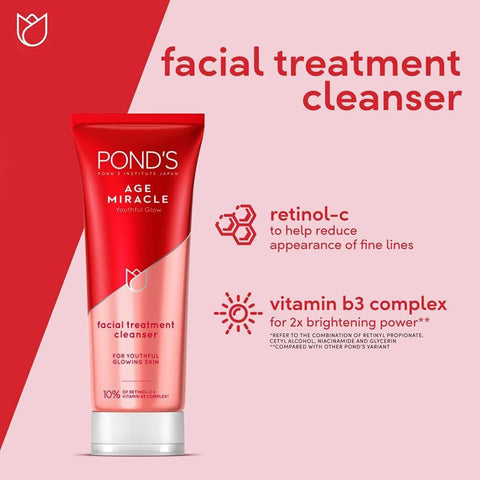 Pond's age miracle face wash 100ml (Thailand)