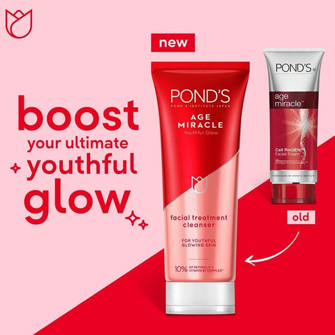 Pond's age miracle face wash 100ml (Thailand)