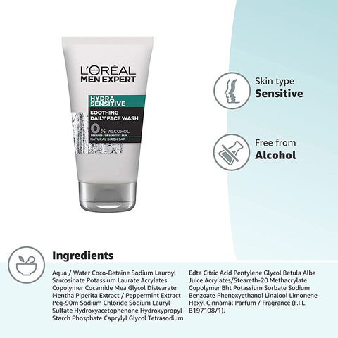 L’oreal Men Expert Hydra Sensitive Soothing Daily Face Wash