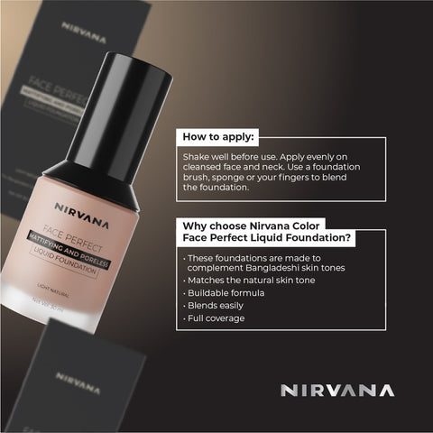 Nirvana Light Natural Liquid Foundation 30ml (P.R.C)