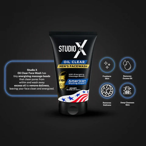 Studio X [Oil clear] men's face wash 50ml