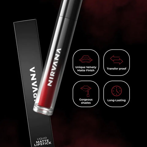 Nirvana Timeless Liquid Matte Lipstick 5ml (P.R.C)