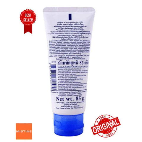 Mistine acne clear facial foam 85gm (Thailand)