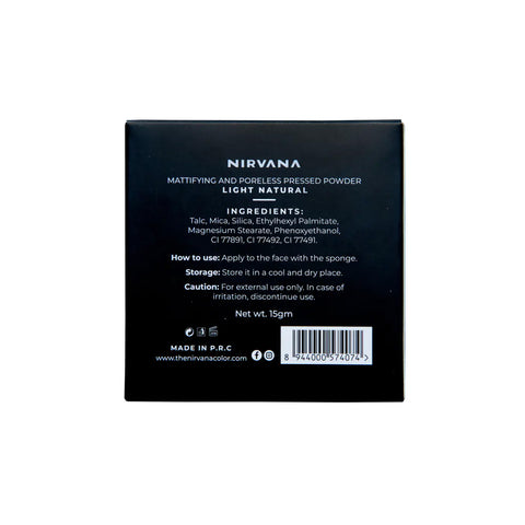 Nirvana Light Natural Pressed Powder 15gm (P.R.C)